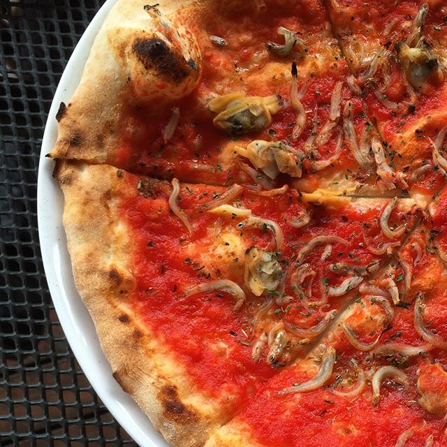 文化通り入り口のナポリでピザランチ！シラスのピザがオススメ#ナポリ #文化通り #ピザ #pizza #しらす #パスタ #pasta #郡山 #koriyama #fukushima #テラス席 #ペット可